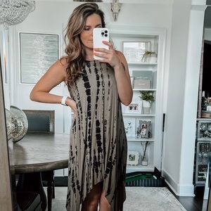 Fabrik Olive and Black Dress